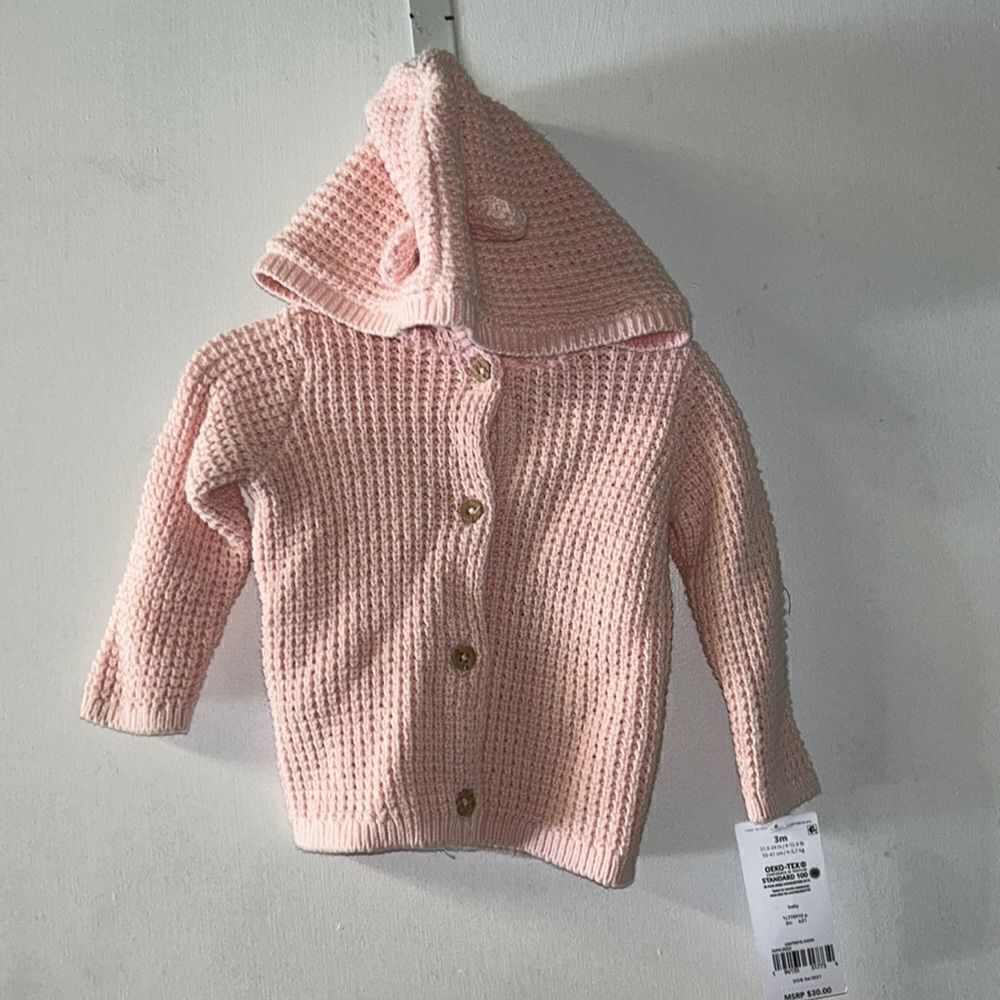 Nwt carters button up sweater